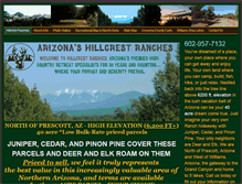 Tablet Screenshot of hillcrestranches.com